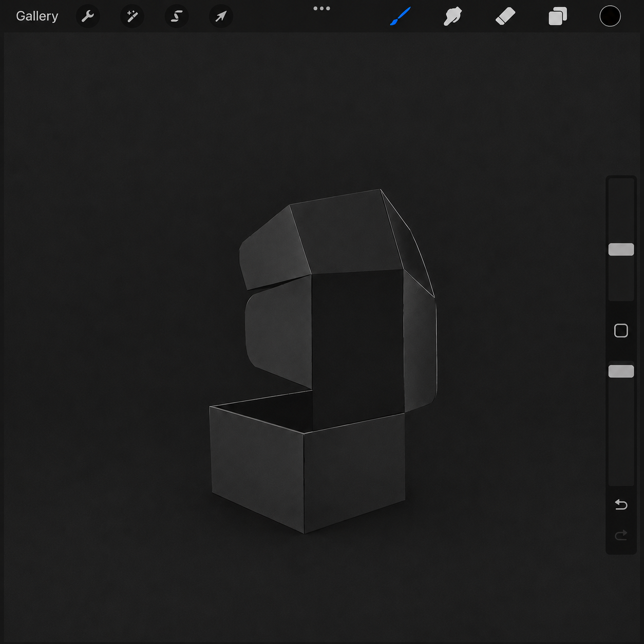 PROCREATE 3D BOX (PLANTILLA 3D)