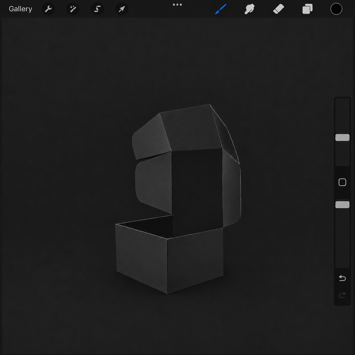 PROCREATE 3D BOX (PLANTILLA 3D)